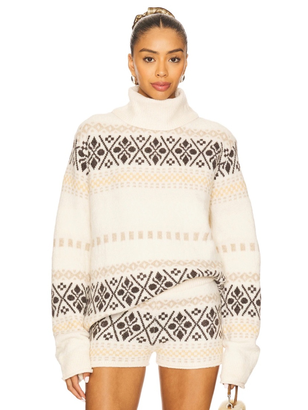 TODAY ONLY SALE! ✨ NWT More To Come x Revolve Kelsey Fairisle Sweater - Picture 1 of 14